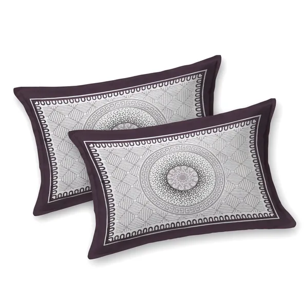 Purple_Cotton_Majestic_Mandala_Luxe_Double_Bedsheet_With_Pillow_Cover_100_X_108_Cm